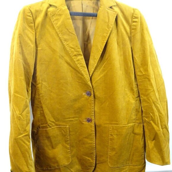 J. McLaughlin Jackets & Blazers - J. Mclaughlin Velvet Velour 2 Button Front Blazer Jacket Brown Size M Career